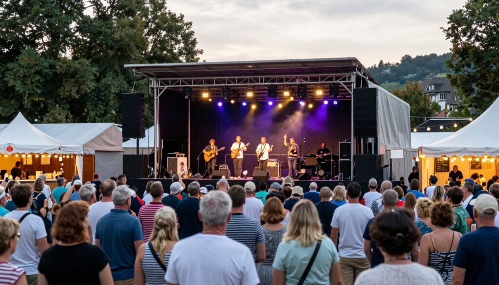 The Best Things to Do in Differdange 31 Summer festival in Differdange with stage and crowds