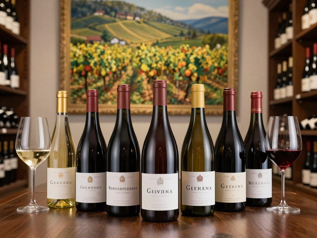 Swiss wine selection from local vineyards