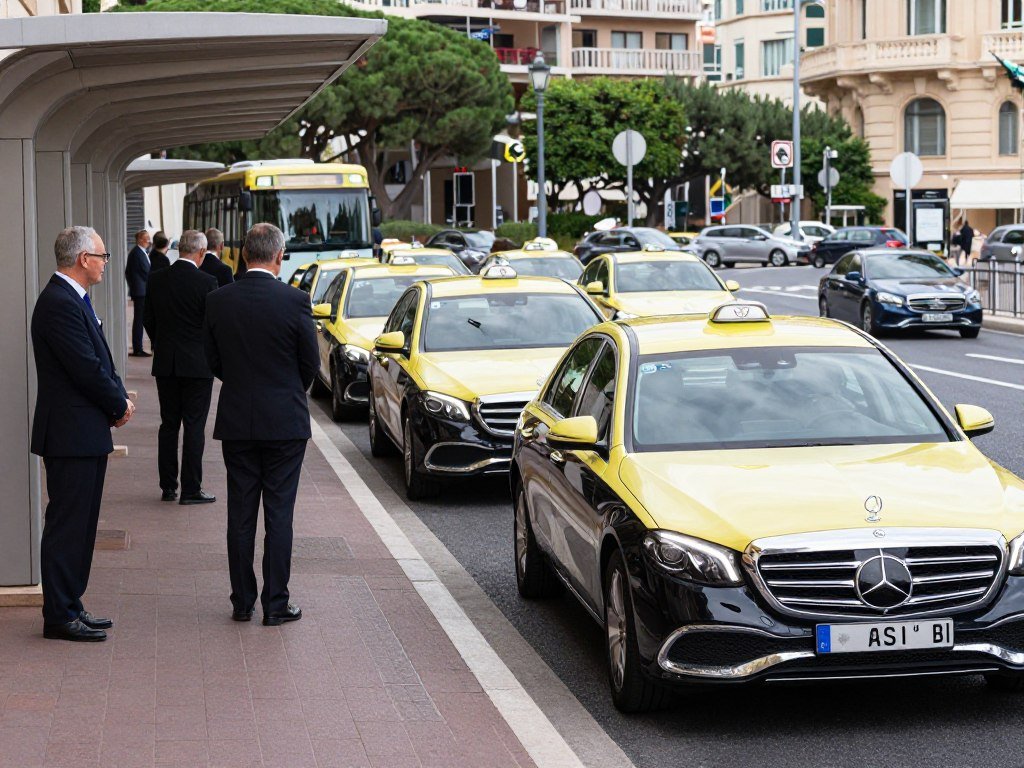 The Best Things to Do in Monaco 56 Taxi stand in Monaco