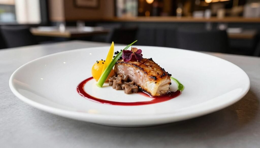 The Best Restaurants in Liverpool 1 The Art School restaurant in Liverpool showing plated fine dining dish with artistic presentation