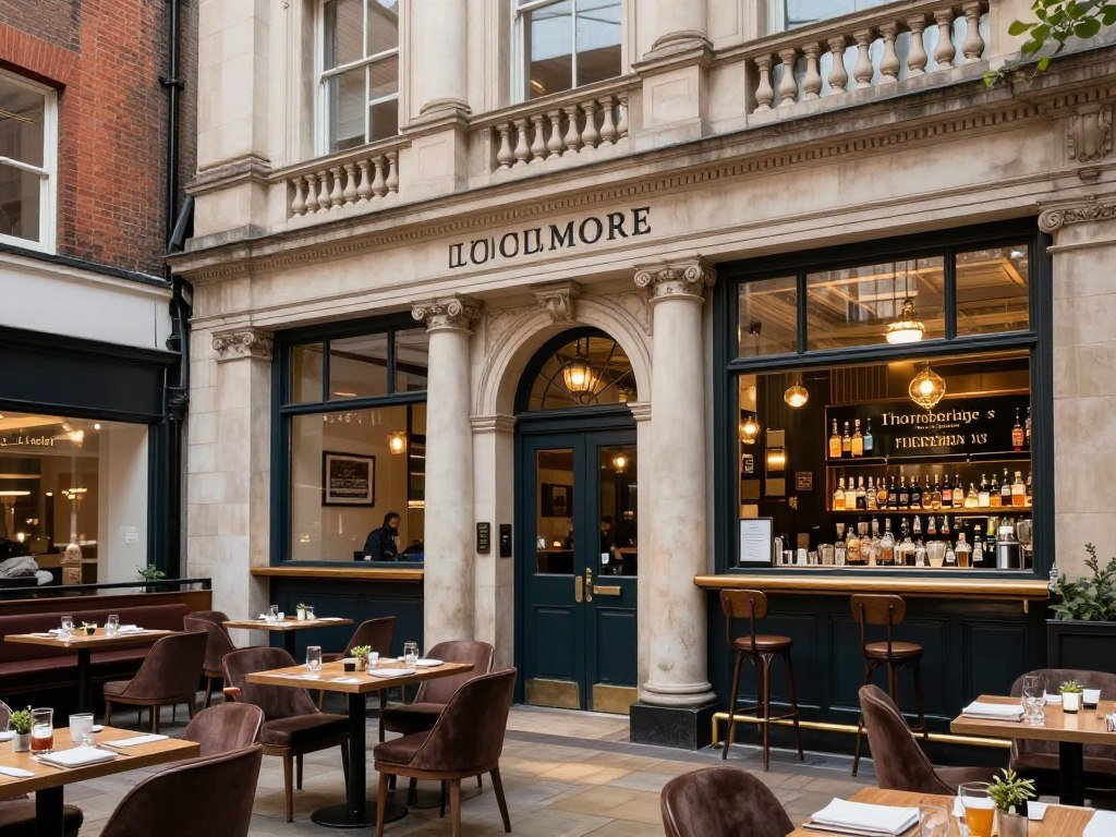 The Colmore pub in Birmingham town centre with its elegant interior and dining area