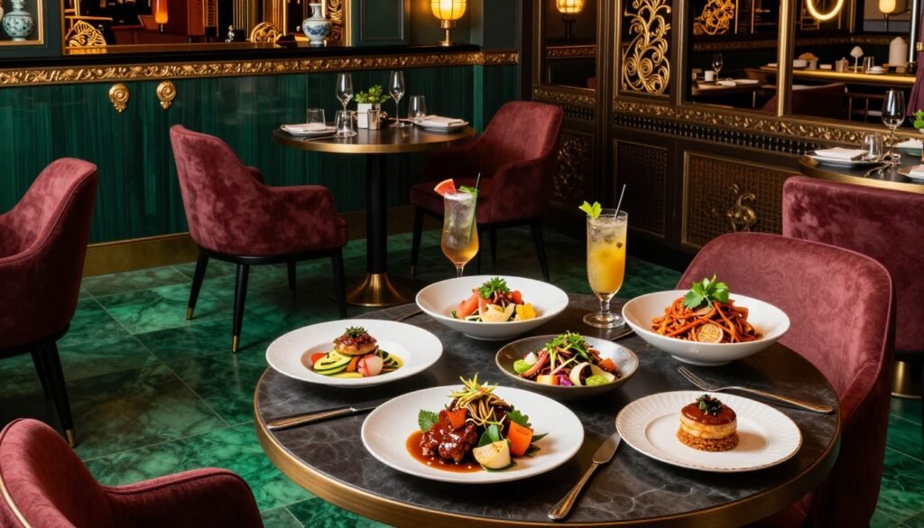 The Best Restaurants in Liverpool 8 The Ivy Asia Liverpool restaurant showing Asian fusion cuisine from best restaurants in Liverpool