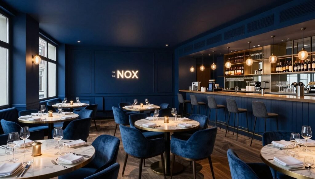 The Nox Hotel exterior and restaurant in Utrecht, Netherlands
