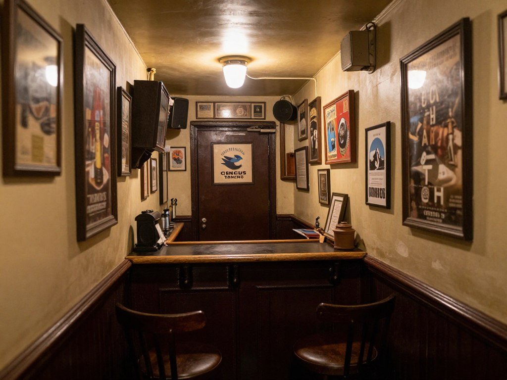 The Best Pubs in Manchester 2026 7 The famously narrow bar of The Circus Tavern, claimed to be the smallest bar in Europe
