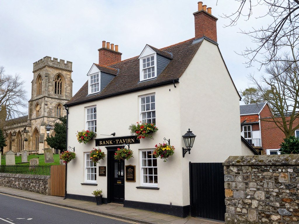 The historic Bank Tavern pub tucked away in central Bristol