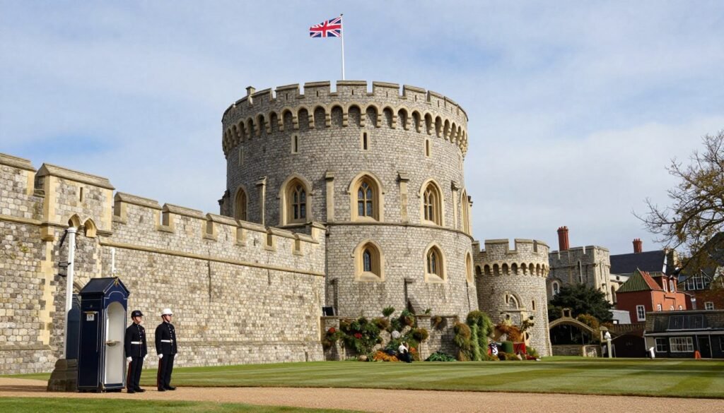 The magnificent Windsor Castle and changing of the guard ceremony, a royal day trip from London England