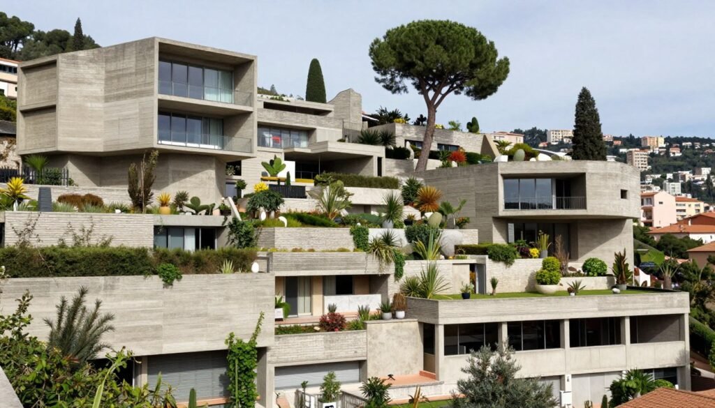 The modernist architecture of Villa Arson with its terraced gardens and exhibition spaces - things to do in Nice