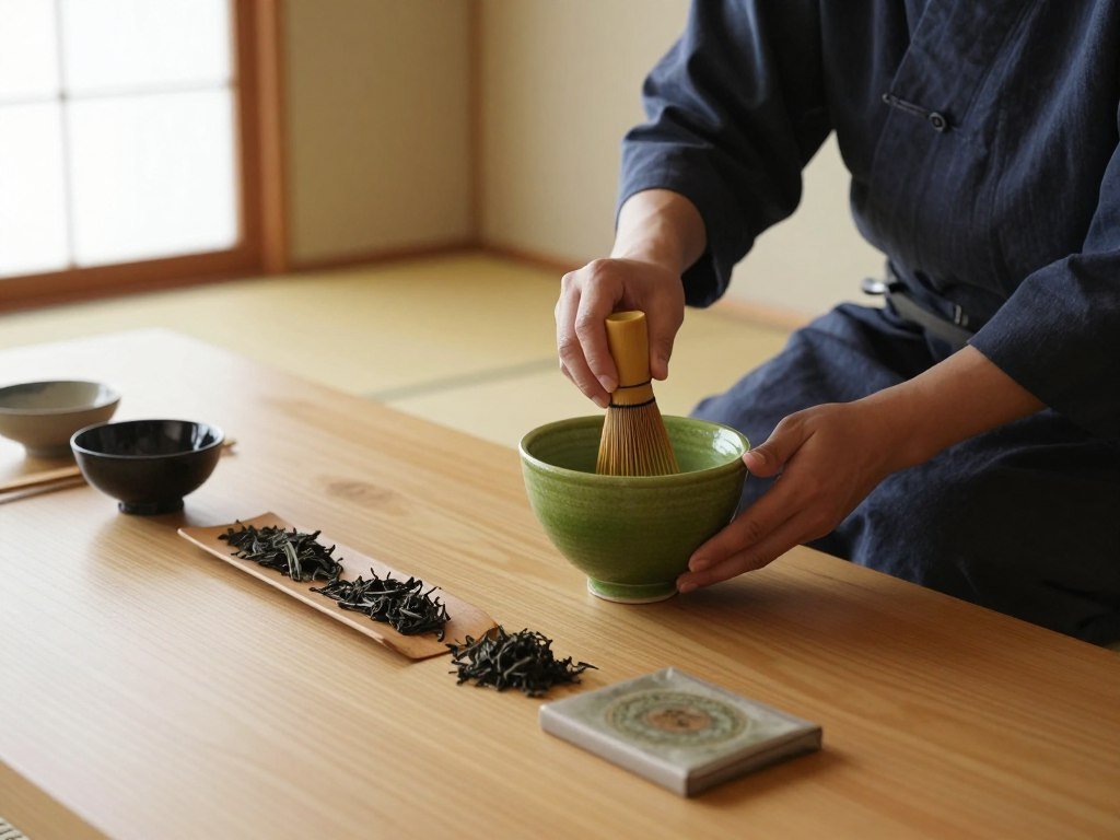 ThéRâPie Japanese tea ceremony with matcha preparation