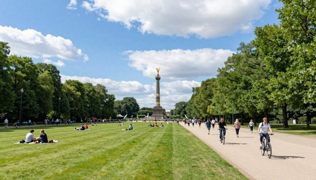 The Best Things to Do in Berlin 31 Tiergarten park with walking paths, green lawns, and people relaxing