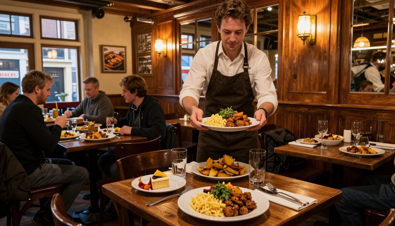 Traditional Dutch restaurant in Amsterdam serving stamppot and other local specialties