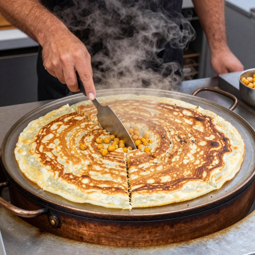 The Best Restaurants in Nice 13 Traditional Socca, a chickpea pancake specialty from Nice