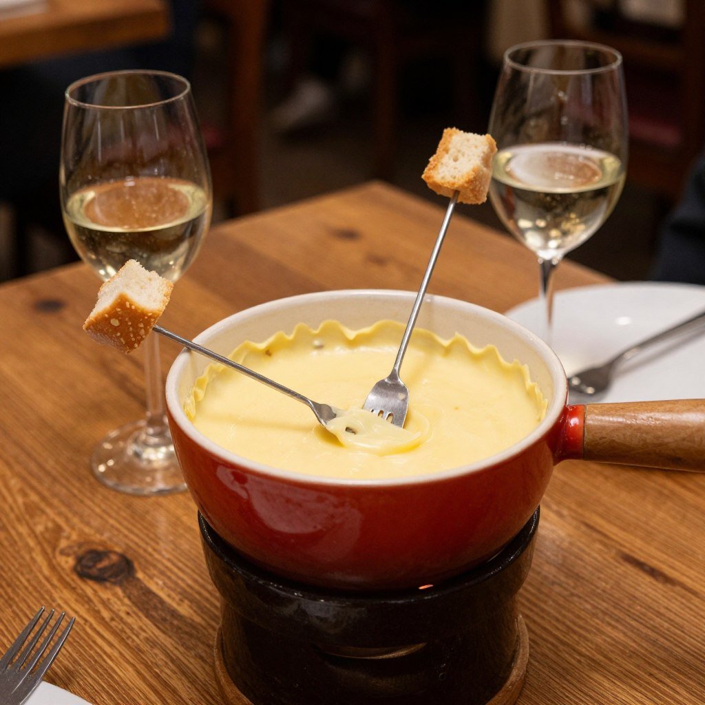 The Best Things to Do in Bern 22 Traditional Swiss cheese fondue with bread and white wine