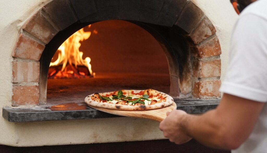 The Best Restaurants in Marseille 5 Traditional pizza being prepared in a wood-fired oven at Chez Etienne in Marseille