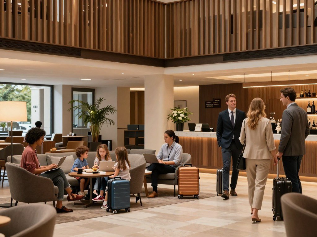 Travelers enjoying Schaan amenities and services