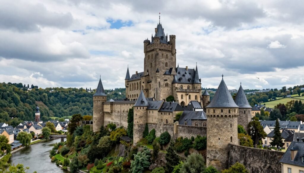 The Best Things to Do in Differdange 22 Vianden Castle on hilltop in Luxembourg countryside