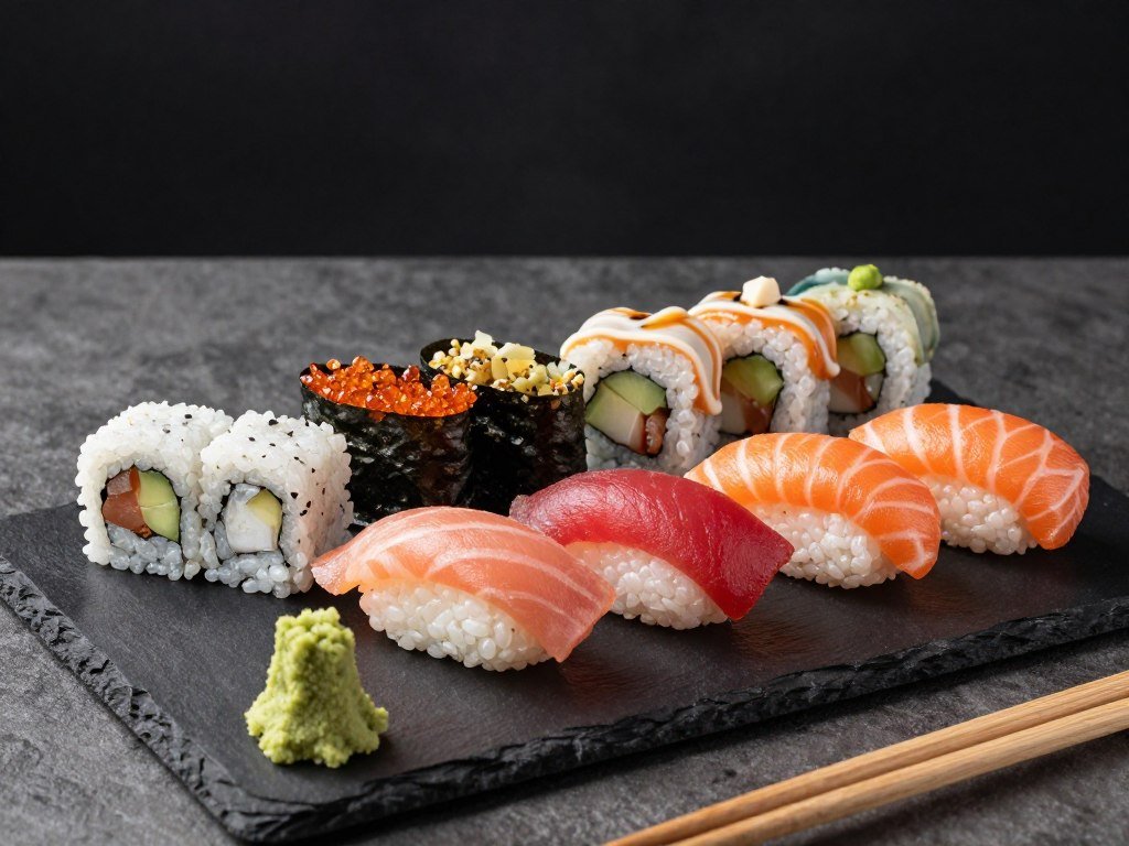 Vida Sushi Lounge fresh sushi platter presentation