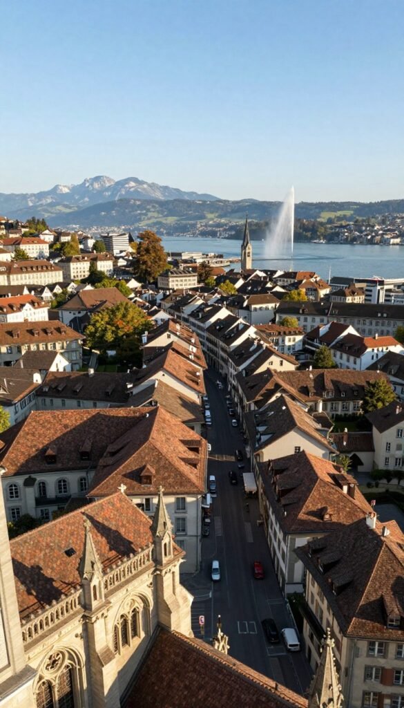 The Best Things to Do in Geneva 6 View from St. Peter's Cathedral tower overlooking Geneva