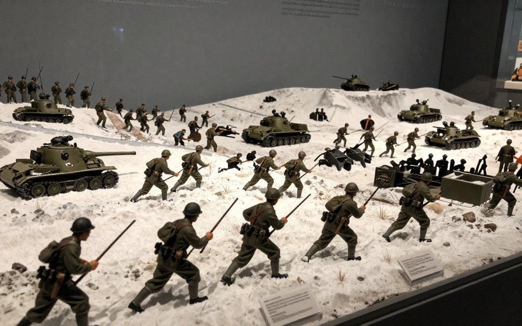 WWII diorama at Diekirch military museum