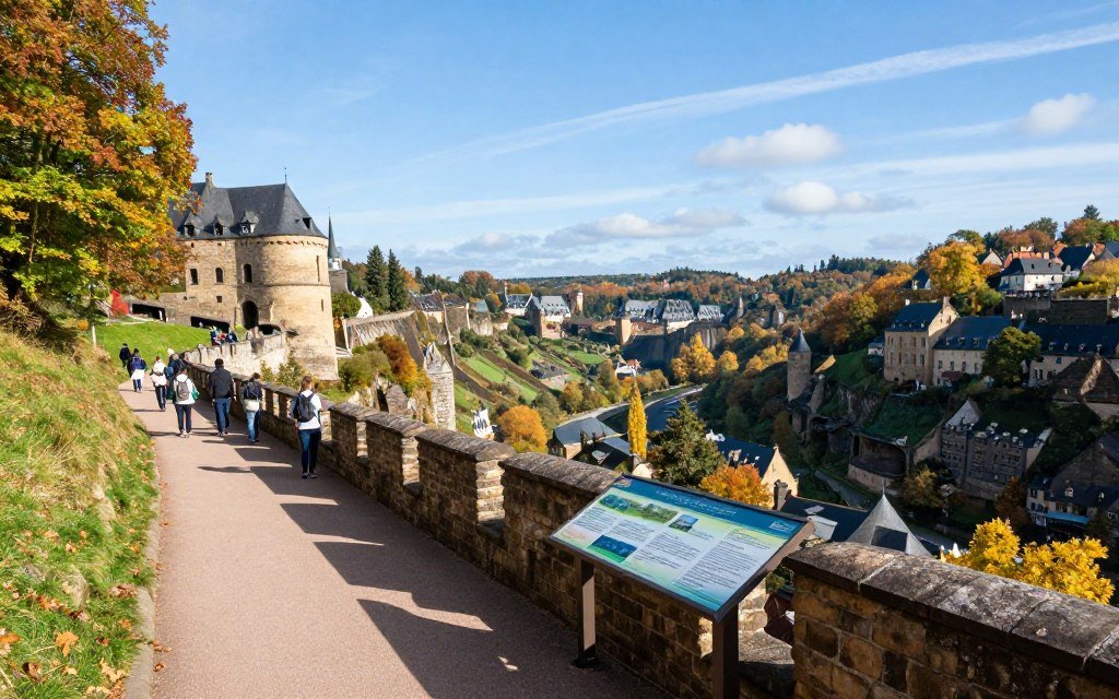 Wenzel Walk scenic viewpoint in Luxembourg City