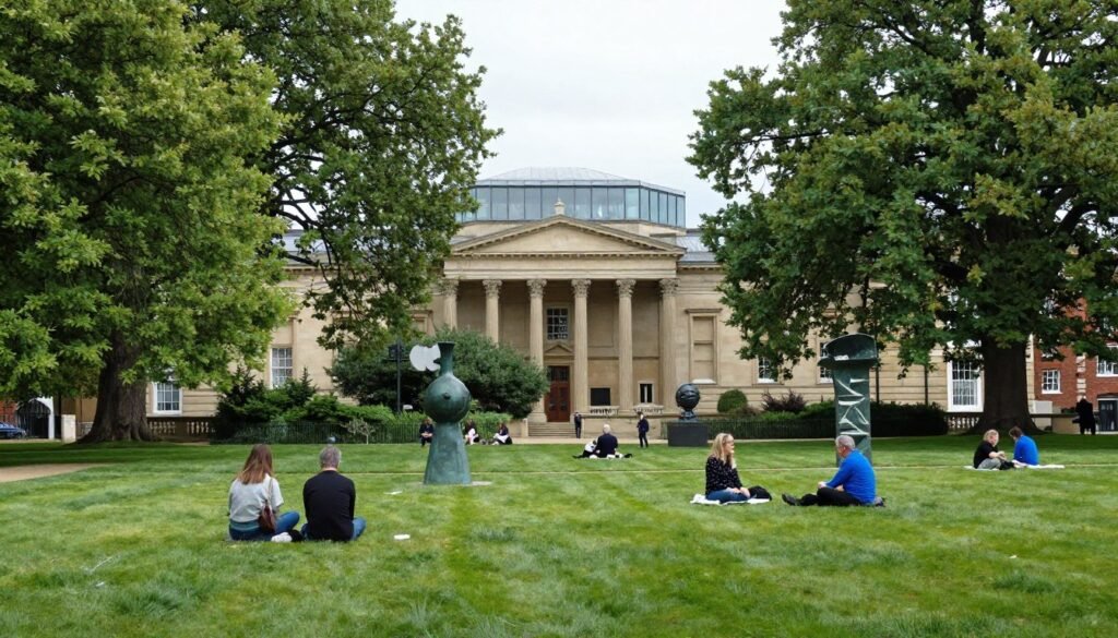 Whitworth Park surrounding the Whitworth Art Gallery