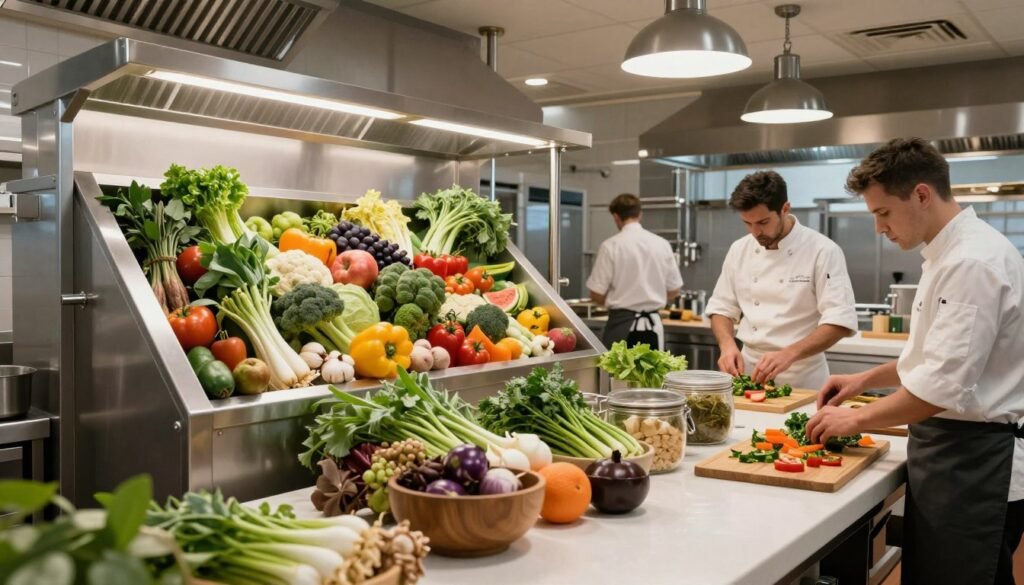 Zero-waste restaurant kitchen concept