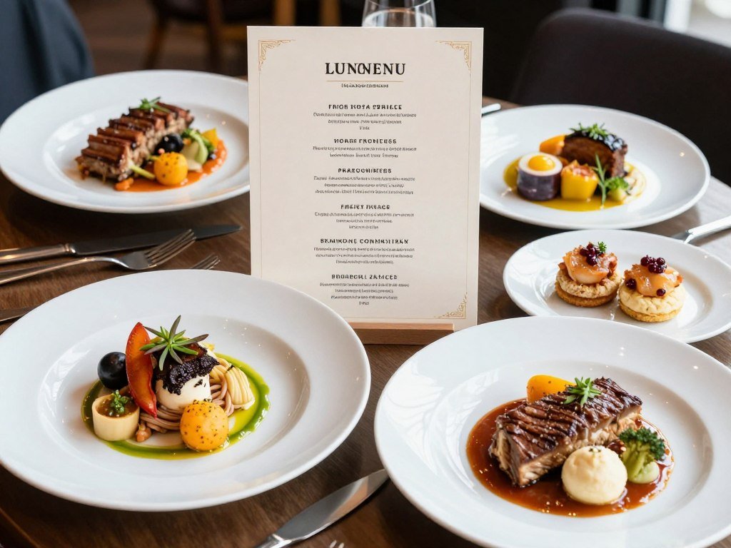 affordable lunch menu special at Luxembourg restaurant