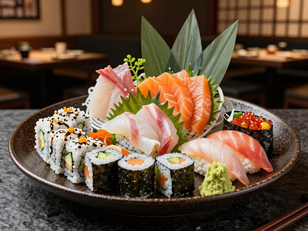 colorful sushi platter at TYO TYO restaurant