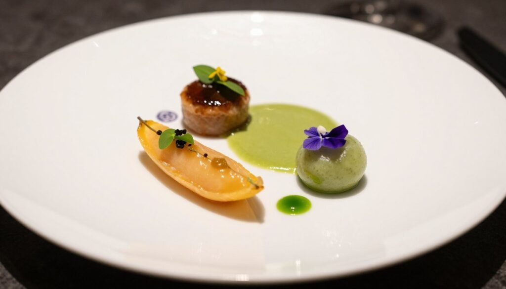 fine dining plate presentation