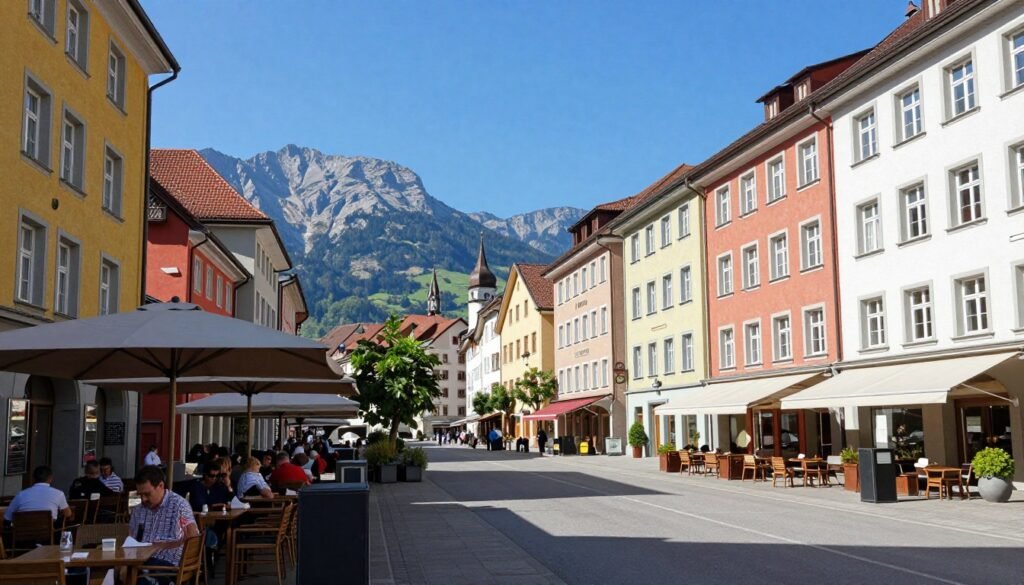 The Best Restaurants in Vaduz 77 panoramic view of Vaduz cityscape with restaurants
