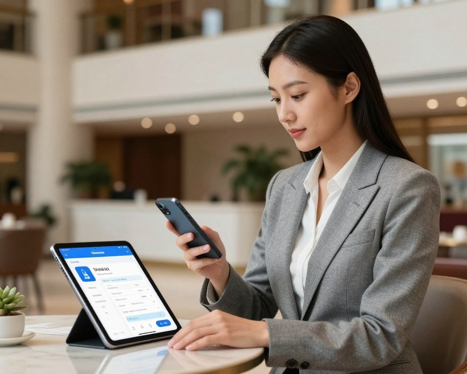 The Best Restaurants in Monaco 15 person making restaurant reservation phone tablet